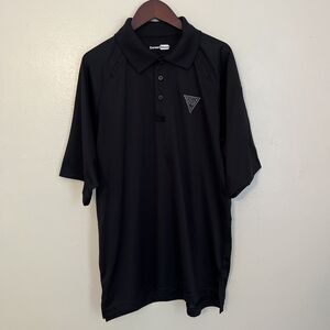 New Jersey NJ STATE POLICE Embroidered Chest Logo Lightweight Polo, Black- M